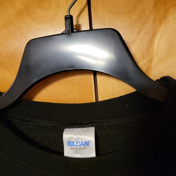 Ugly Christmas Sweater Sweatshirt SMALL crew neck Santa Claus Dapping BLACK C4 - Picture 3 of 5